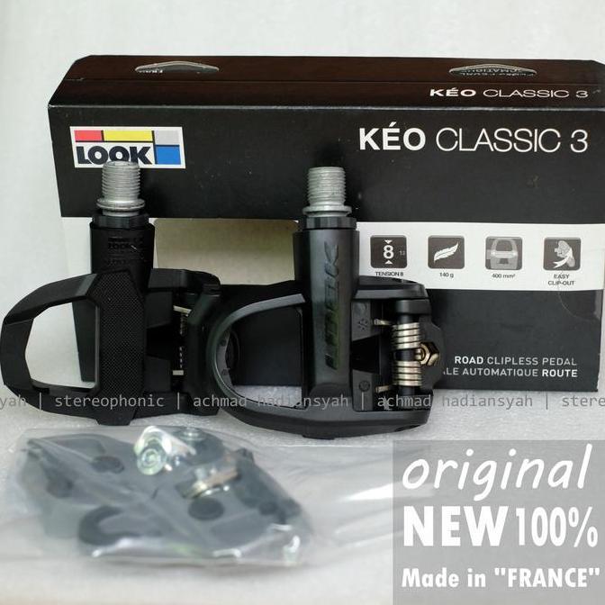 NEW Pedal Clipless Road LOOK classic 3 inc Pedal Cleat LOOK Cleat Roadbike Pedal LOOK KEO Classic 3 