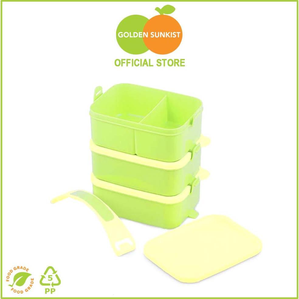 HOT DEALS Golden Sunkist Rantang Piknik Plastik Susun RPS 9022 Mulya Jaya