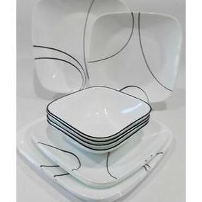 TERBARU - CORELLE PIRING GELAS MANGKUK - CORELLE SQUARE LIGHTWEIGHT VITRELLE