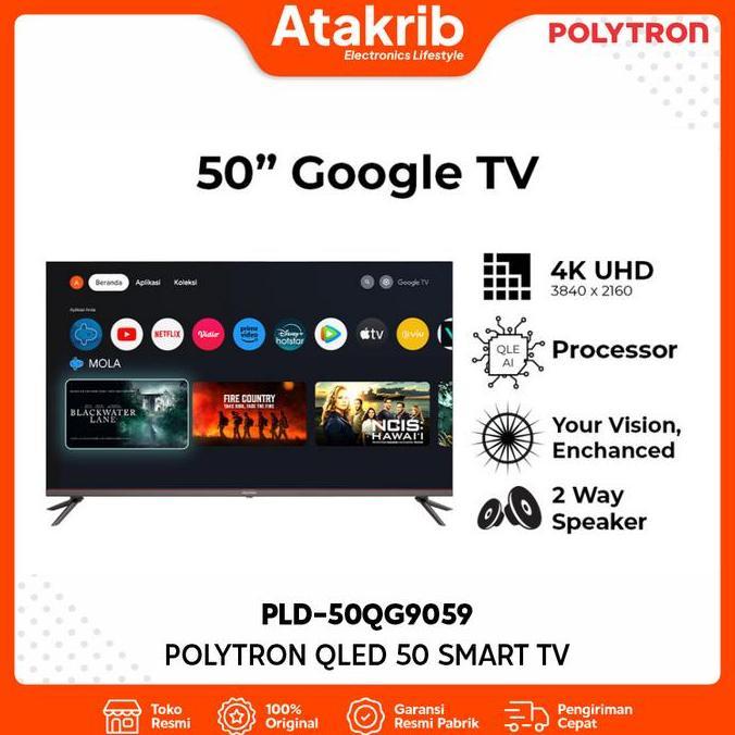 POLYTRON QLED 50 PLD-50QG9059 Smart Cinemax EQLED