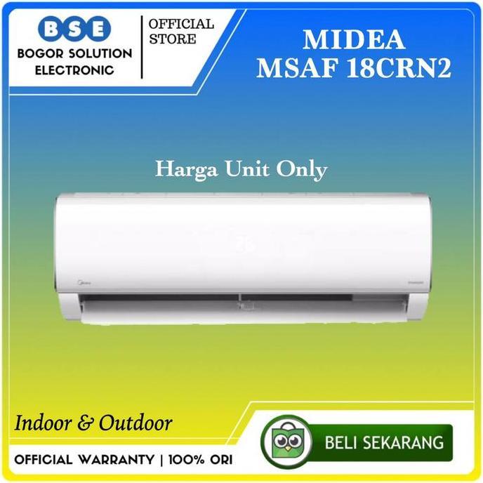AC Midea MSAF 18CRN2 2PK 1600 Watt AC Standar 2 PK MIDEA 18CRN [ORIGINAL]