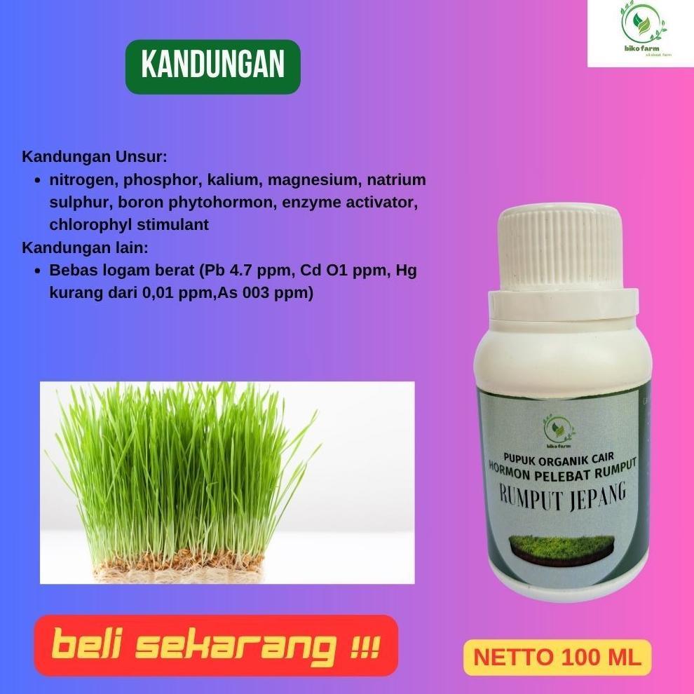 LUXIVAGALLERY PUPUK ORGANIK CAIR PENYUBUR TANAMAN RUMPUT JEPANG. PUPUK ORGANIK CAIR PEMICU WARNA RUM