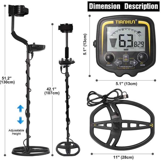 QROPSNO METAL DETECTOR DETEKTOR TIANXUN TX-850 TX 850 ALAT PENCARI EMAS/LOGAM