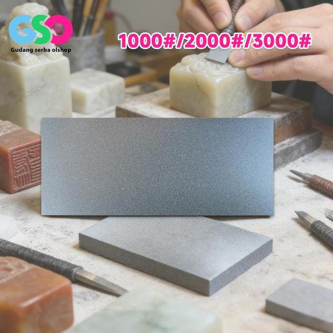 PYLANTUS Batu Asah Pengasah Pisau Diamond Plate Asah Pisau Plat Intan Batu 3000# /2000#/1000# Intan 