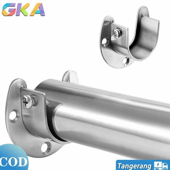 CRASOS 1 PasangBracket Topi Untuk Pipa Stainless/Flange Fitting Pipa