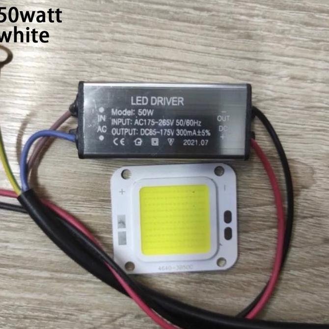 KINEGY Trafo led pju cobra 50w 50 watt + mata led 50watt / driver led 50w chip 50 w Lampu led pju co