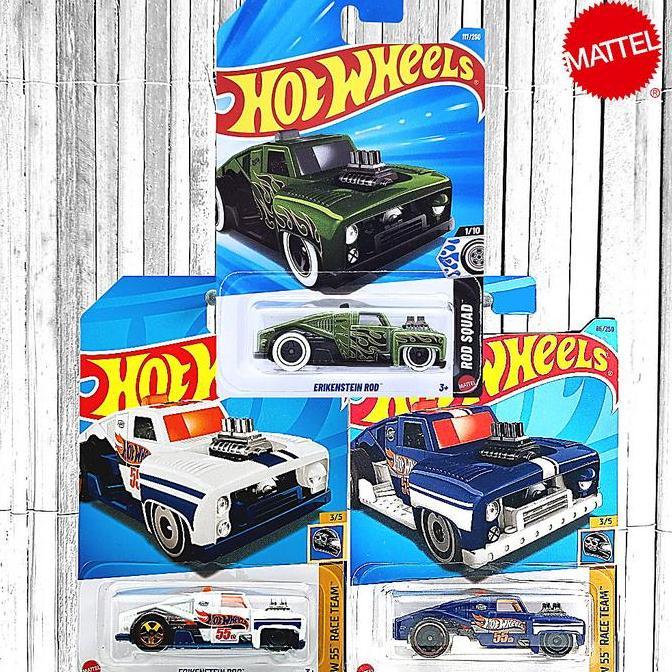 Hot Wheels Erikenstein Rod Biru Hotrod