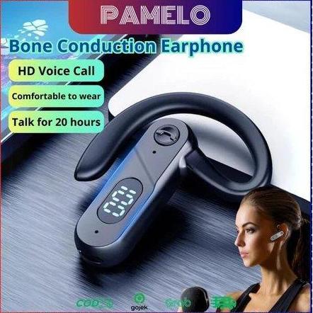 Headset Open Ear Bone Earphone Bluetooth Sport 5.2 Air Conduction USA Technology (TERBAIK) (TERBARU)