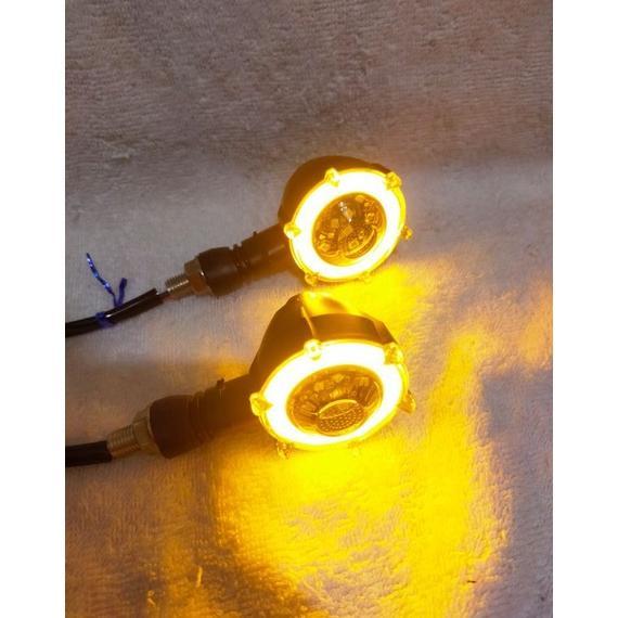 PROMO TERBARU lampu sein led bulat mini running LAMPU SEIN W175 CB JAPSTYLE JADUL BOBBER CHOPPER TUR