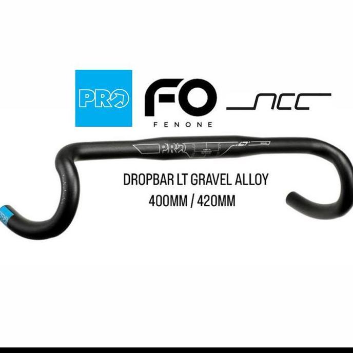 PRO HANDLEBAR DROPBAR LT GRAVEL ALLOY / DROPBAR GRAVEL ALLOY 10 DEGREE FLARE COMPACT DROP COMPACT RE