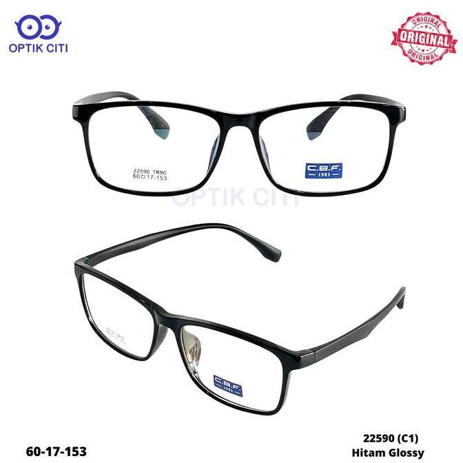 frame kacamata pria kotak size besar CBF 22590 Orinal Ringan Lentur