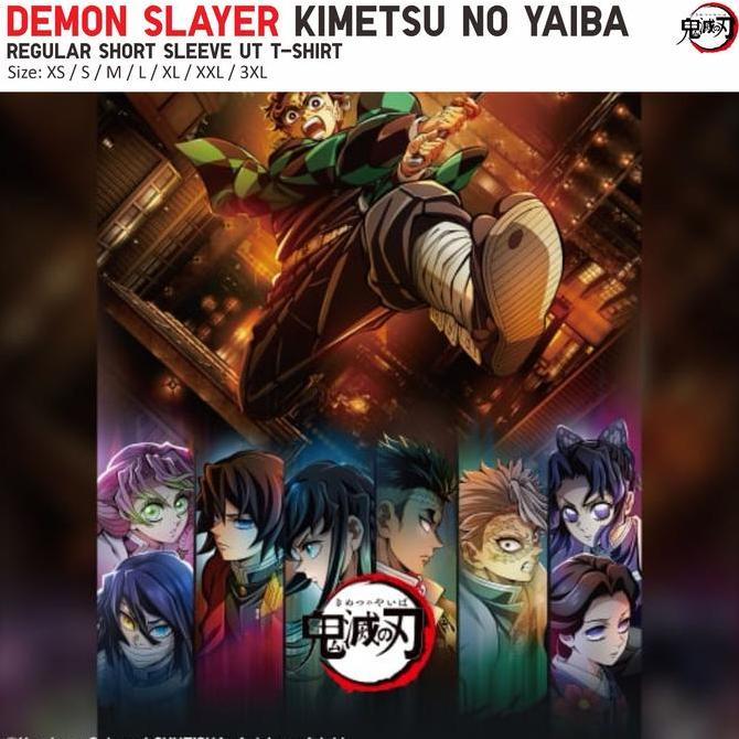 Kaos Orinal UNIQLO Demon Slayer Baju UT Shirt Kimetsu no Yaiba Tanjiro Nezuko Zenitsu Akaza Hashira