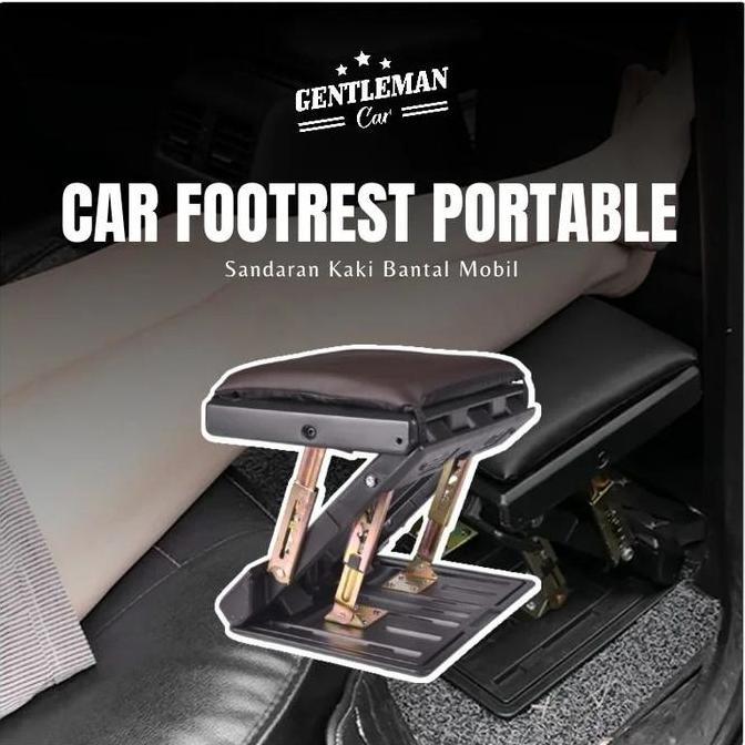 Car Footrest Portable Sandaran Tatakan Kaki Bantal Mobil Foot Rest