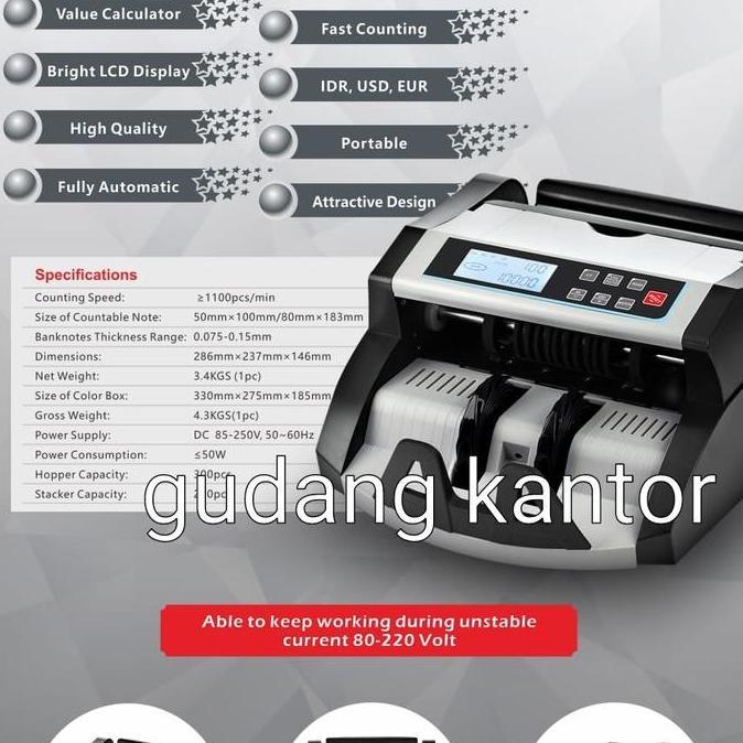 MESIN HITUNG UANG iNOTE BC-50 VM Display LCD / Money Counter 50VM