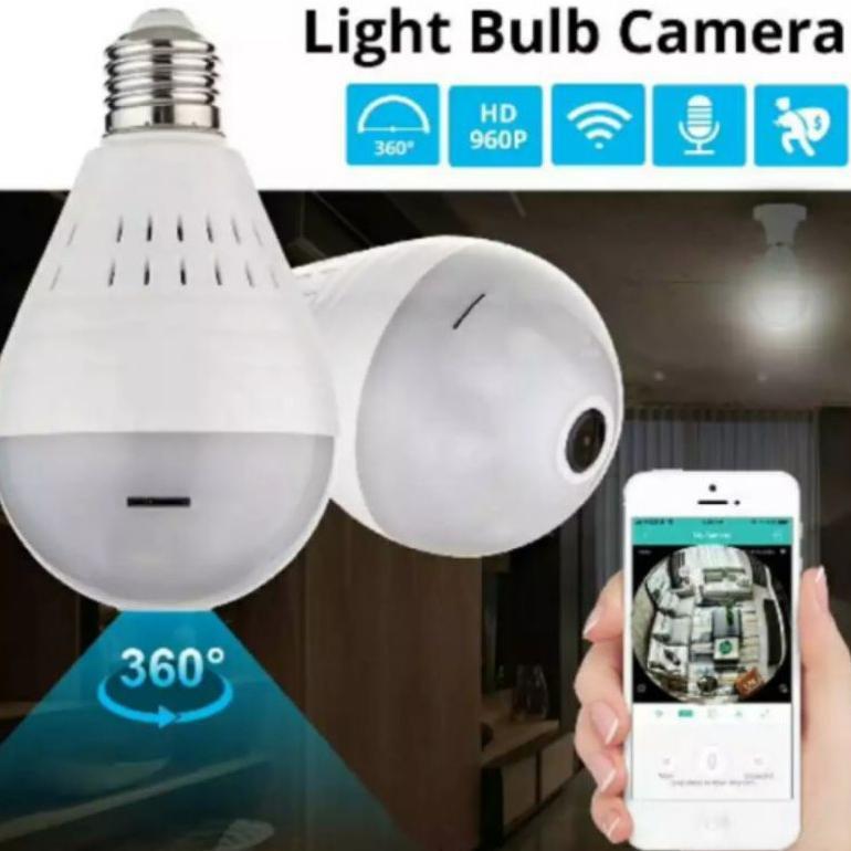 ERLONALIPEDIA KAMERA CCTV IP CAMERA V380 BOHLAM LAMPU 360 VIEW WIFI WIRELESS / CCTV BOLA LAMPU TERMU
