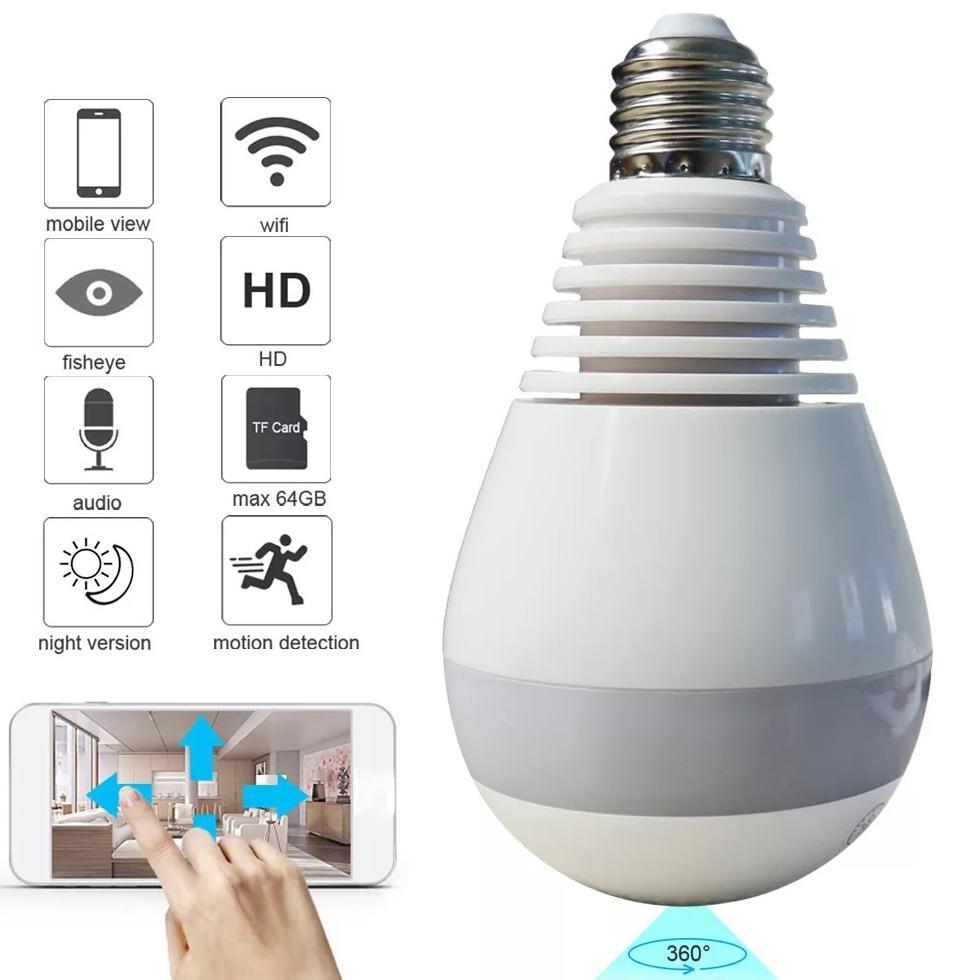 DORRLASTORE CCTV PTZ BOHLAM LAMPU IP CAMERA V380 CCTV LAMPU WIFI WIRELESS MURAH CCTV IP PANORAMIC V3