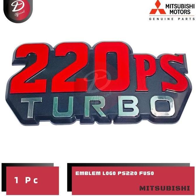 EMBLEM LOGO PS220 FUSO MITSUBISHI ORIGINAL ASLI KTB FUSO 100% GENUINE PARTS FREE ONGKIR