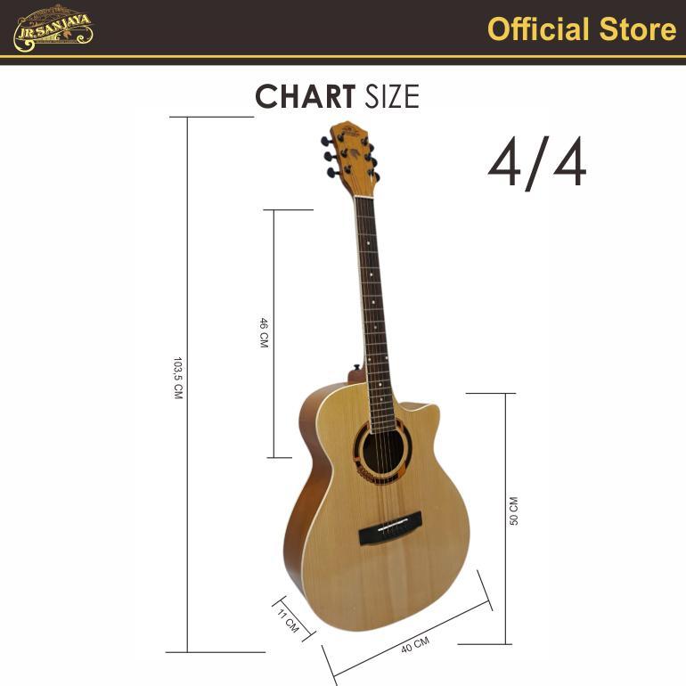 KABIUSTORE GITAR AKUSTIK/AKUSTIK ELECTRIK ORIGINAL JR.SANJAYA DREAM 01 GAN (FREE PACKING KAYU) ORIGI