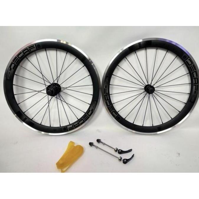Wheelset 20 Decaf Rim Brake 406 451 Alloy Jangkrik Sepeda Lipat