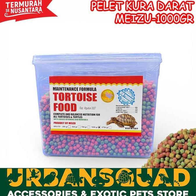 BEBAS ONGKIR - PELET KURA-KURA DARAT 1KG TORTO KURA SULCATA ALDABRA PARDALIS TERMURAH TORTOISE
