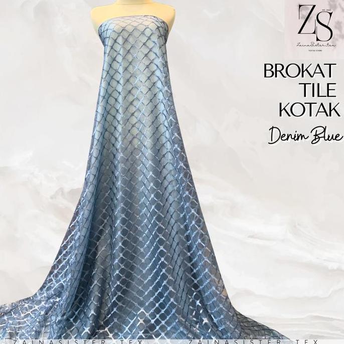 Kain Brukat Tulle Kotak / Tile Kotak / Brukat Jaring / Tille Jaring / Tulle Jaring / Tile Jaring / T