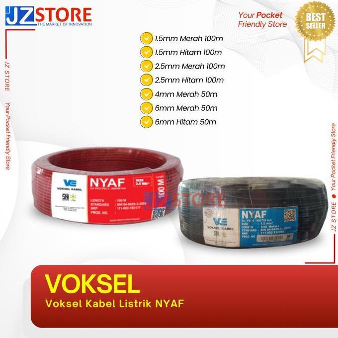BEBAS ONGKIR - Voksel Kabel Listrik NYAF