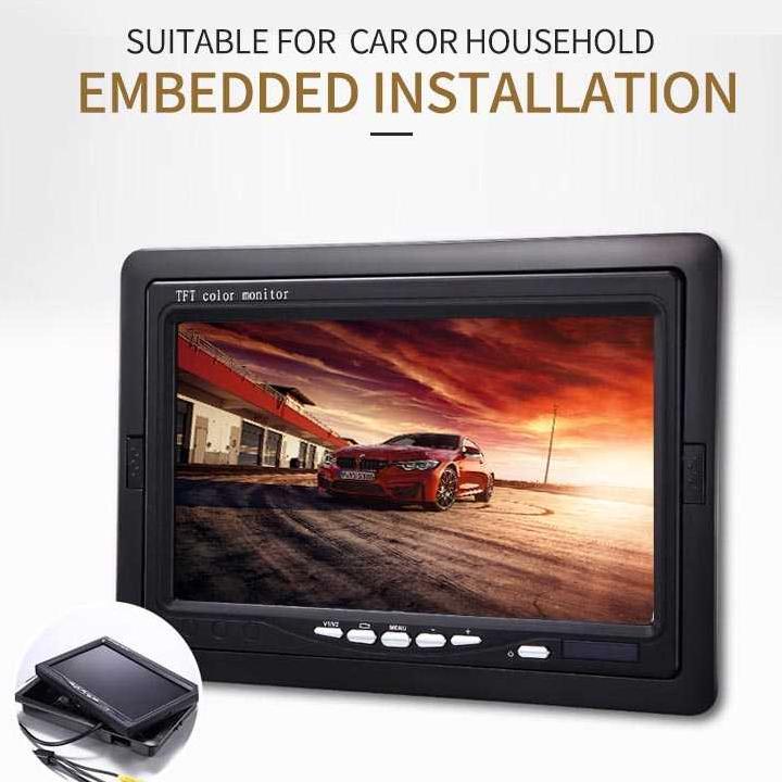 TOOL STORE - Yoelbaer Layar Monitor Mobil TFT LCD 7 Inch - C-T703