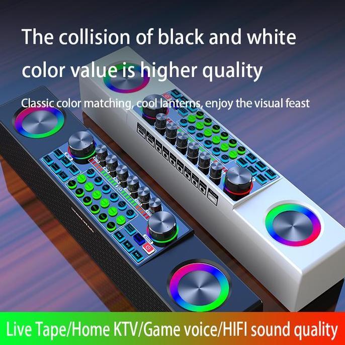 Live Soundcard Sound Card SY6 Live Audio Mixer Broadcast Recording