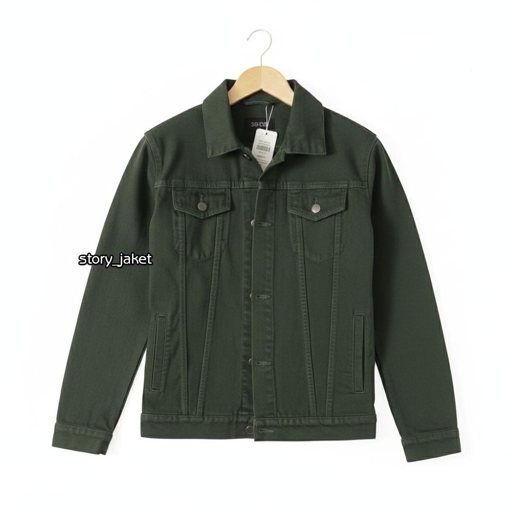 Best Deals Jaket Jeans Biowash Biru Tua Pria Premium / Jaket Jeans Wanita Oversize Biowash Premium