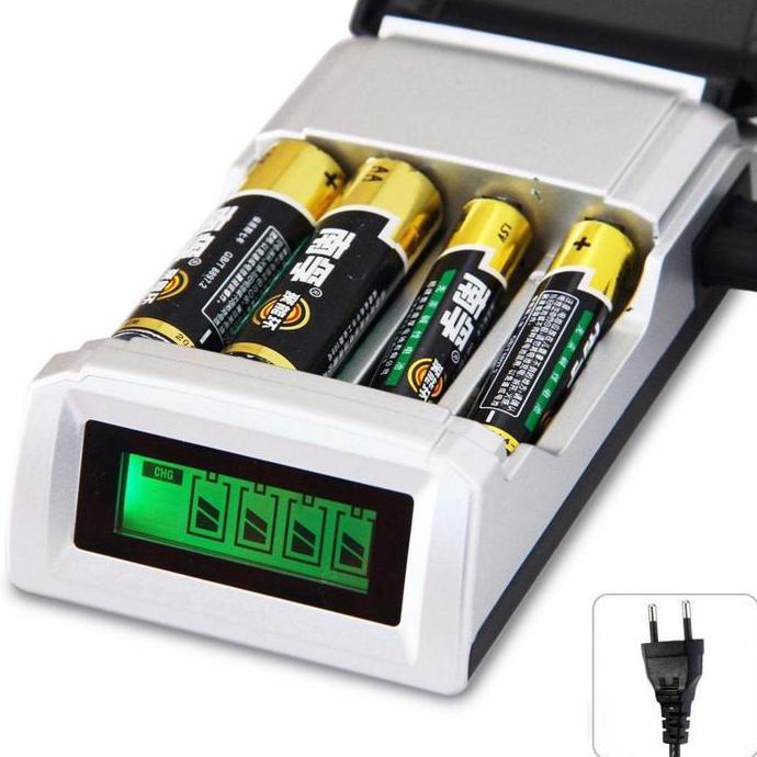 YOTUDO Charger Baterai Digital AA AAA Taffware Fast Charging Smart Y4118