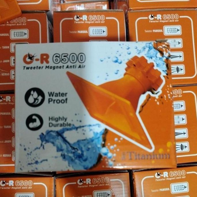 HILYAWN Tweeter Orange OR 6500 anti air seri titanium / Speaker OR6500 Water Proof / SPEAKER WALET /