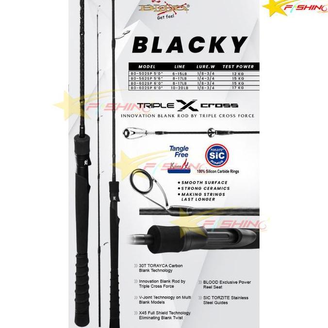 HARGA DISC - Stars Fishing BLOOD-X Joran Pancing Blood-X Blacky Carbon Mancing Galatama Kolam 165 18