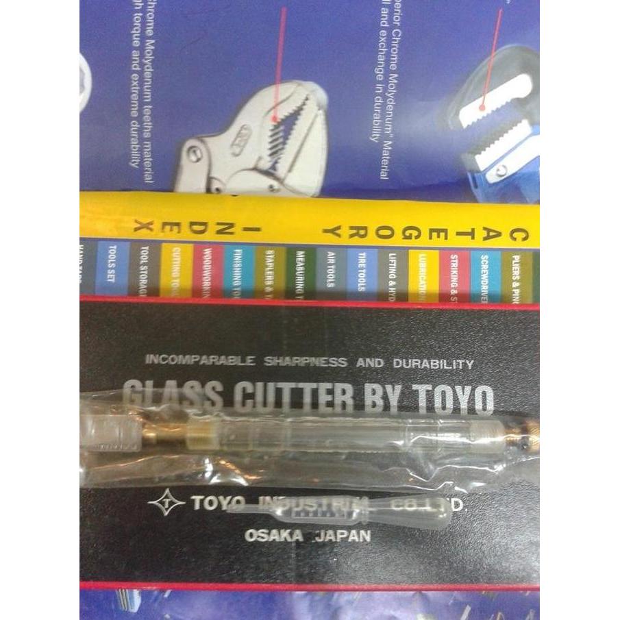 JIDZRUN pisau potong kaca toyo TC-30 / alat potong kaca toyo