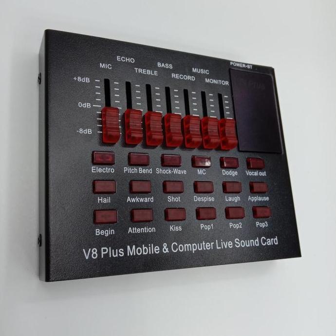 Mixer soundcard V8 plus