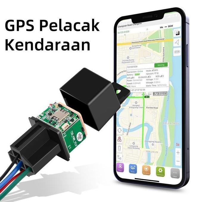 BUNDUQ GPS Tracker berbentuk Relay CJ720 Perangkat anti-pencurian