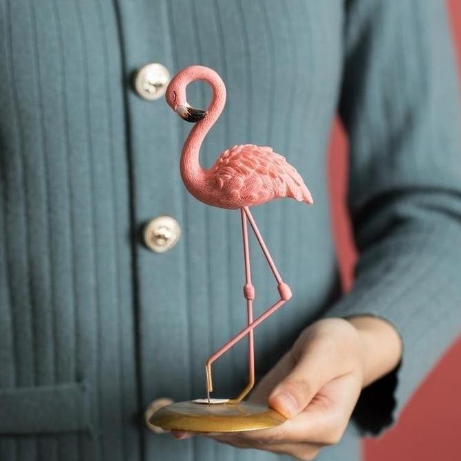 HILYAWN Vinnatsu Buah Dekorasi Taman Halaman Plastik Flamingo Merah Muda/Dekorasi Flamingo Merah Mud