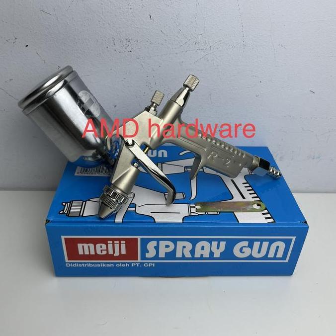 Promo Original Meiji Spray Gun R2 Nozzle 0,5Mm Kompresor Angin Semprot Cat Terbaru 