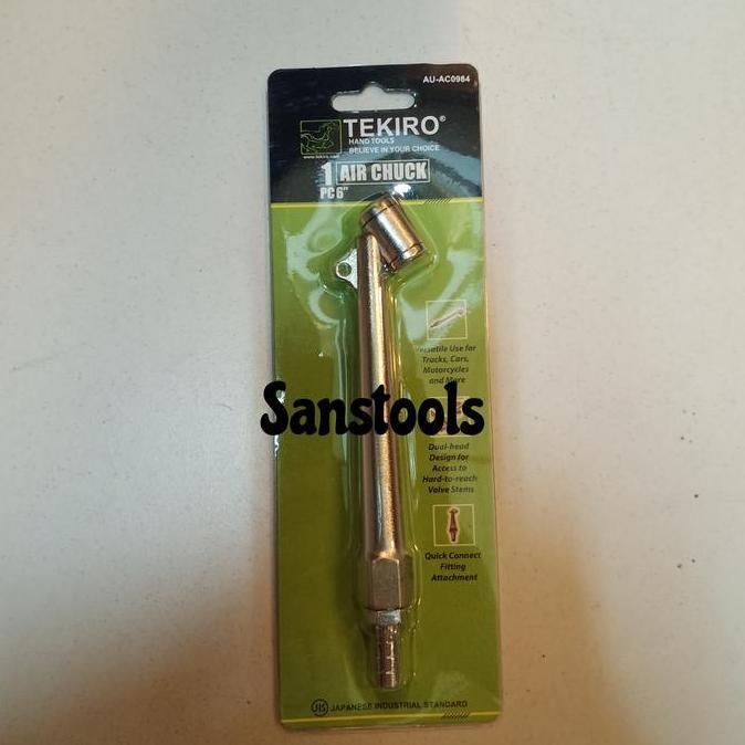 JINGEIZ Tekiro AU-AC0984 Air chuck 6" / tire tyre chuck isi isian angin 6 inch