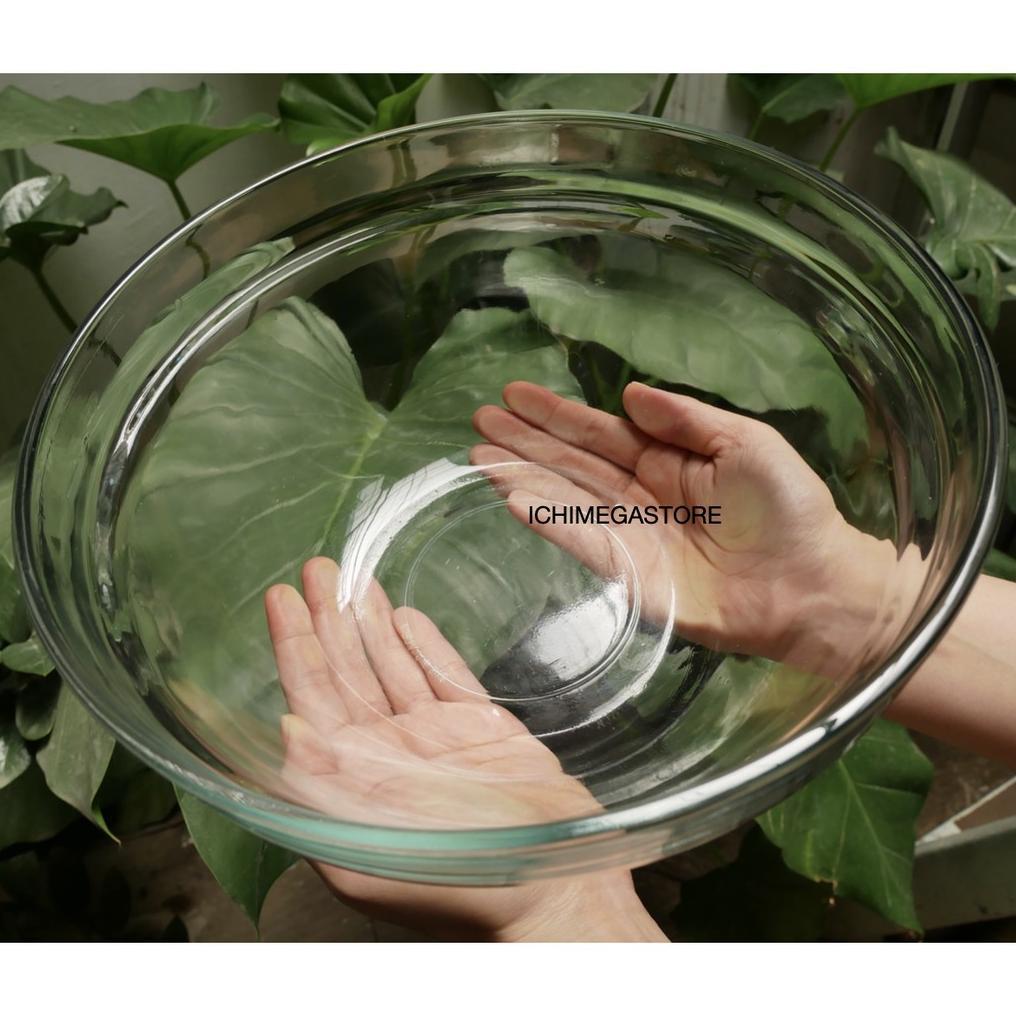 Ichimegastore Mangkuk Jumbo Sayur Kaca Besar Diameter Mangkok Sayur Mixing Bowl
