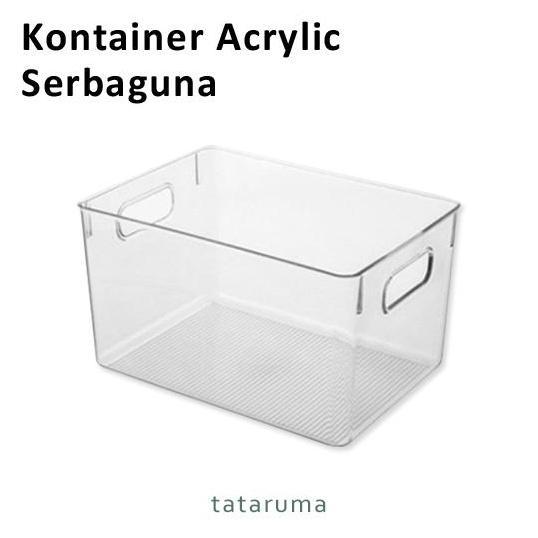 AKSULUTI SOJIA - Tempat Penyimpanan Makanan Kontainer Box Kulkas Akrilik BESAR