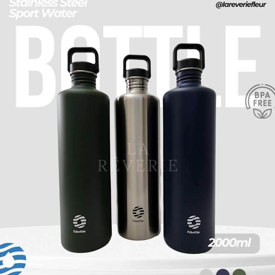 Fjbottle - Botol Minum Tumbler Olahraga 2000Ml Stainless Steel Sport Water Thermos Bottle Jumbo
