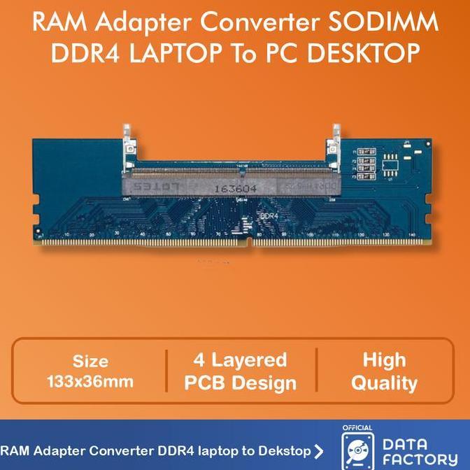 RAM Adapter Converter SODIMM DDR4 LAPTOP To DIMM DDR4 PC DESKTOP