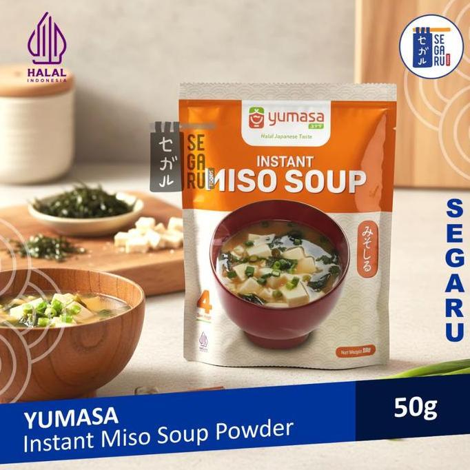 Yumasa Japanese Miso Soup Instant | Sup Miso Jepang Halal 50gr