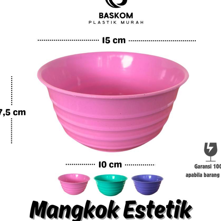 (24 Pcs) Mangkok Estetik / Mangkok Plastik / Mangkok Lucu / Mangkok Murah / Mangkok Cantik