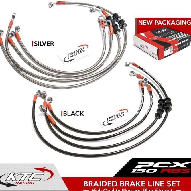 Selang rem Ktc racing Pcx 150 Abs / Selang rem Ktc depan Dan belakang Pcx 150 Abs / Selang rem Ktc P