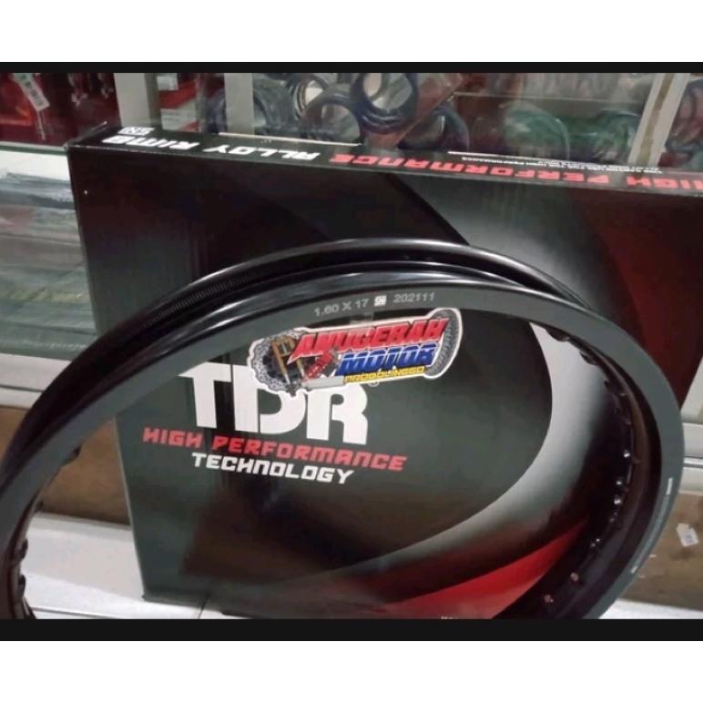 Velg Velk Peleg Rim TDR Racing Ukuran  140 - 160 - 185 - 215 - 17 Hitam Black W Series Ring17  by TD