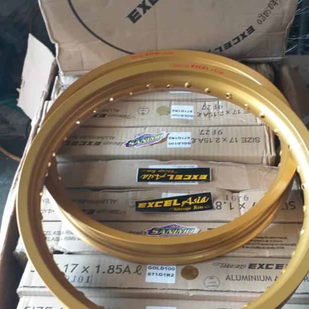 Velg Takasago Excel Asia 1 Set 140/160/185 Ring 17 Hitam,Gold,Silver (2 biji)