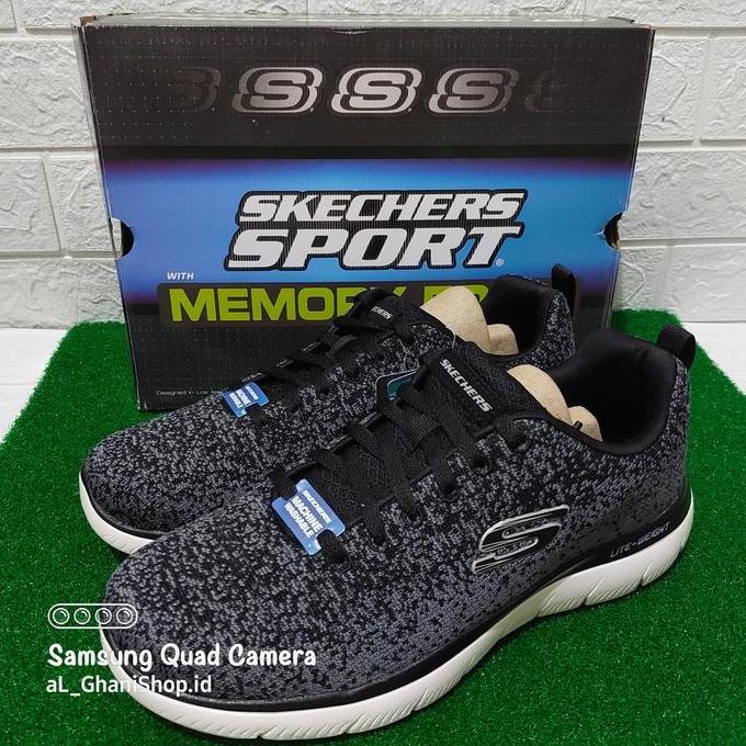 Sepatu Running Pria SKECHERS SUMMIT WARRICK 232295 BKW Men Orinal New