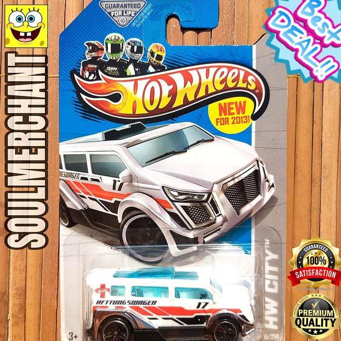 Hot Wheels Speedbox Putih HW City Mobil Van Ban Plastik New