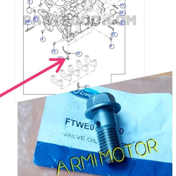 BAUT SEMPROTAN OLI FORD EVEREST TDCI RANGER 2.5 CC TDCI GENUINE FORD VALVE OIL JET WE0110590 PROMO